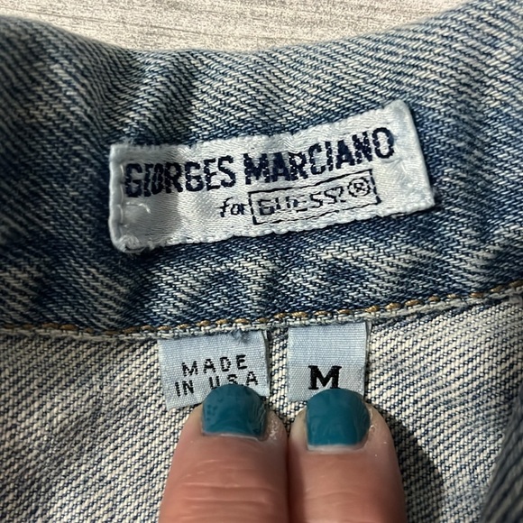Guess Vintage Denim Jean Jacket Size Medium - Picture 8 of 12